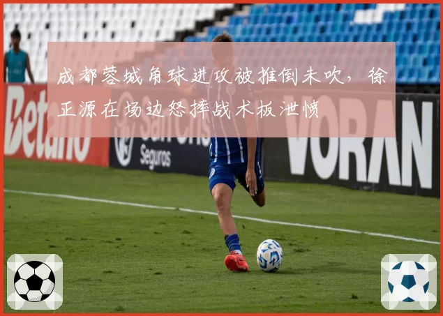 成都蓉城角球进攻被推倒未吹,徐正源在场边怒摔战术板泄愤
